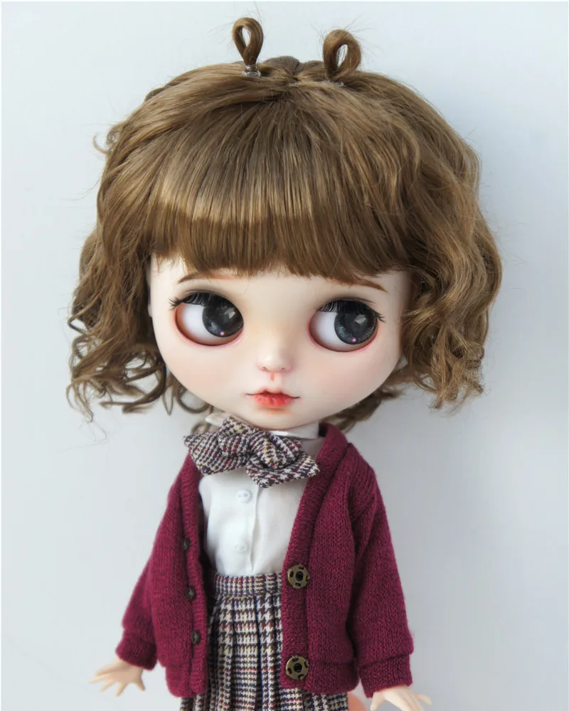 사랑스러운 달팽이 촉감 합성 모헤어 BJD 가발, QBaby Blythes 18 인치 인형 액세서리, JD544, 9-10 인치, 10-11 인치, 11-12 인치