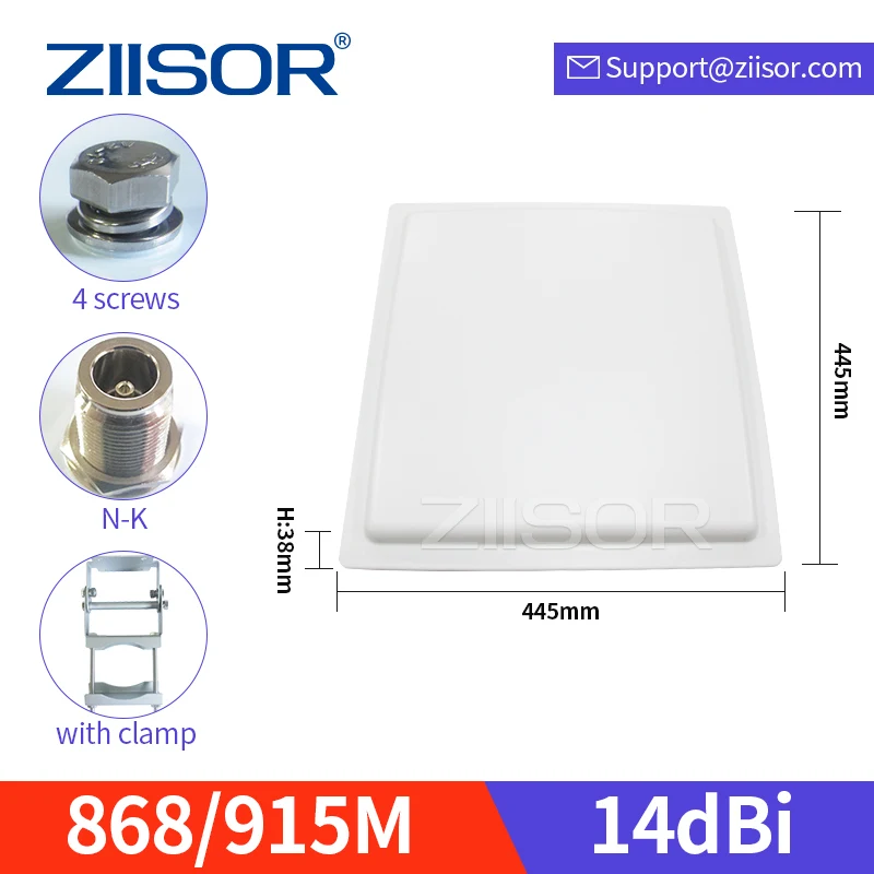 LoRa 868 MHz Panel Antenna Directional 915 MHz Antennas for RFID Reader 900 MHz Long Range Antenna for Lorawan High Gain Aerial