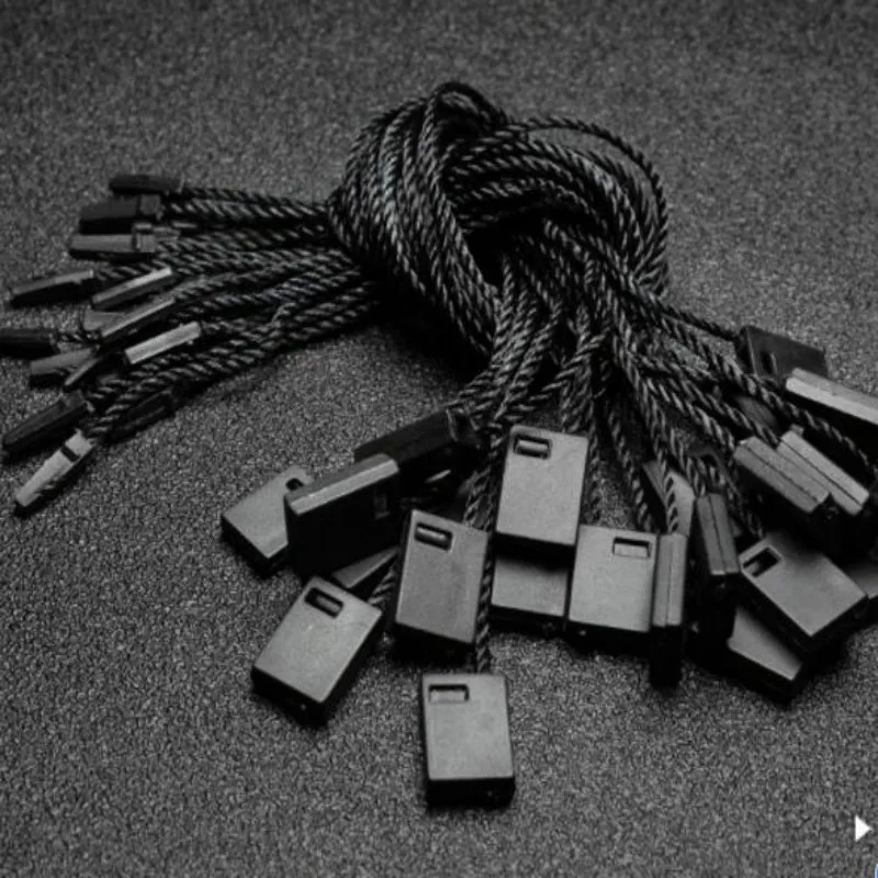 Single Hand Tag Rope Lanyard, Hanging Grain, Plastic Buckle Label, Polyester Rope, 1000 PCs/Lot, 19120501