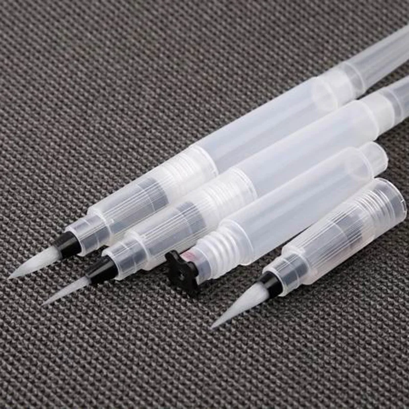3pc plastic S/M/L Water color Brush pen Calligraphy Painting Refillable Ink Pen Art Paint pen Art Markers