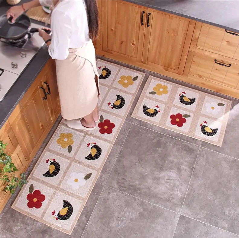 

NEW Anti-slip Long Kitchen Mat Set Washable Bedroom Bedside Carpet Modern Entrance Doormat Living Room Carpets and Rugs Tapis