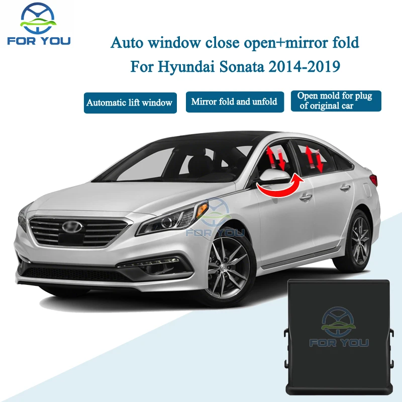 FORYOU Car Auto Window Closer Close Opener Mirror Folder For Hyundai Sonata 2014-2019 Left Hand Drive