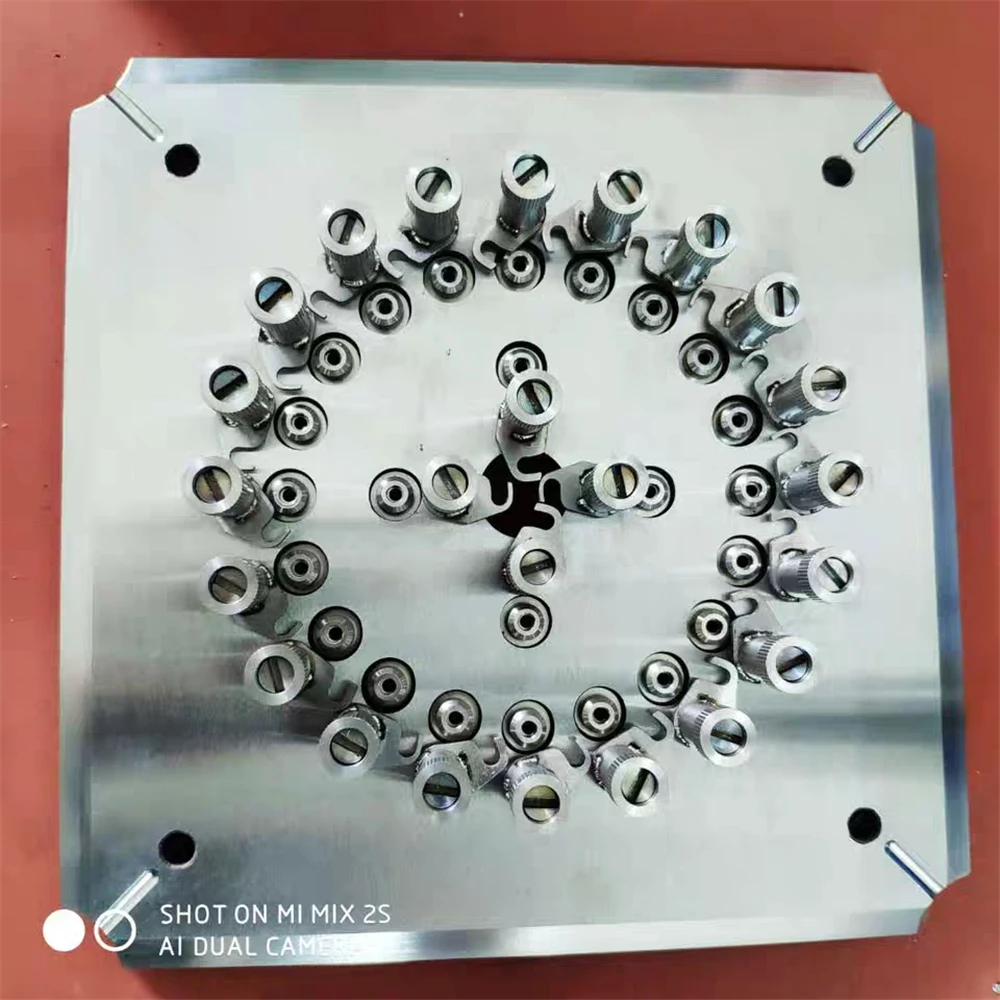 Fiber Polishing Fixture SC UPC for Optical Polishing, Jig, Fixture, SC/APC, Bare Ferrule, 20 Ports, 24 Holes, 2.5mm