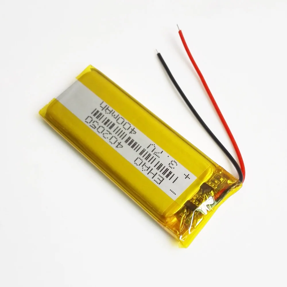 3.7V 400mAh polimer Lipo akumulator litowy 402050 do MP3 GPS DVD Bluetooth rejestrator ebooka kamera LED światła masażer