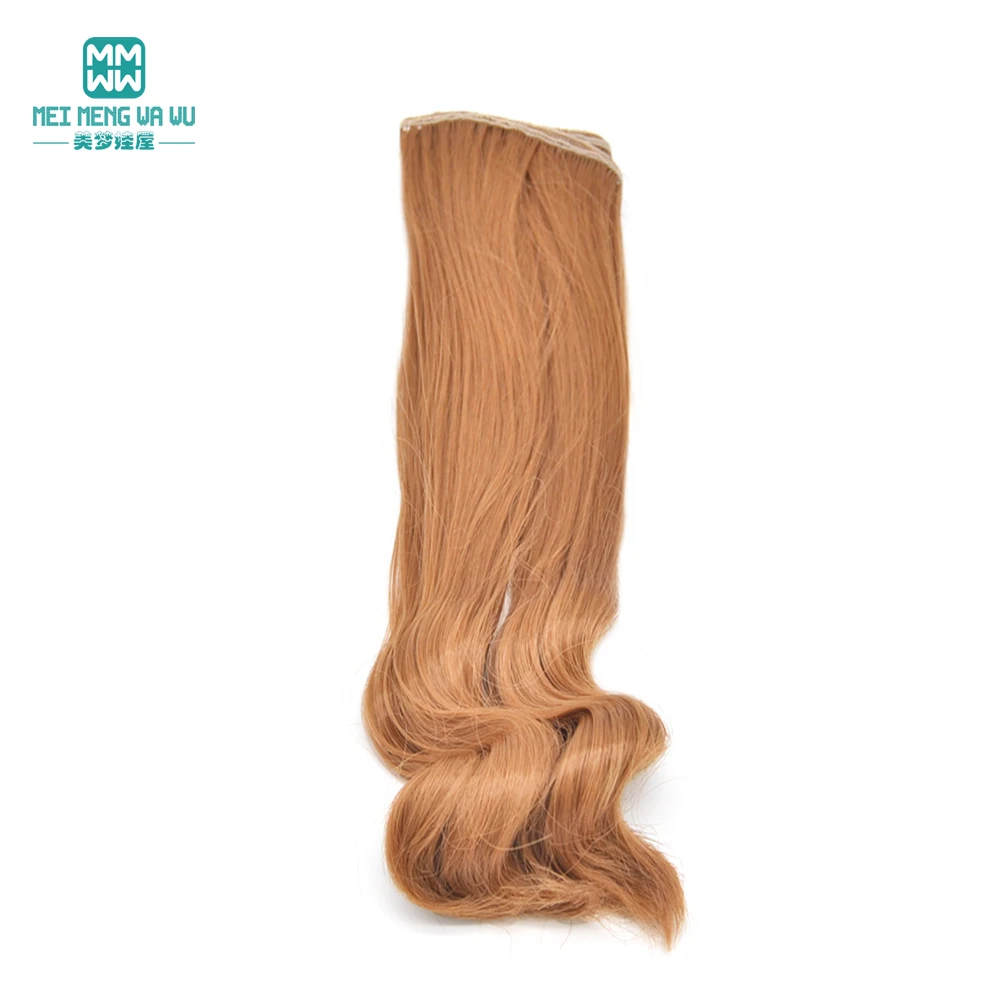 1pcs 20cm*100CM natural heavy curls wigs/hair For 1/3 1/4 1/6 BJD/SD doll accessories