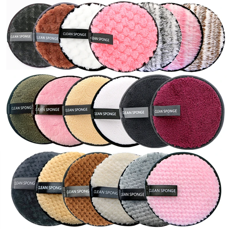 Nieuwe Hot Herbruikbare Makeup Remover Pads Katoenen Doekjes Microfiber Make Up Verwijderen Spons Katoen Reiniging Gezicht Removal Pads Tool