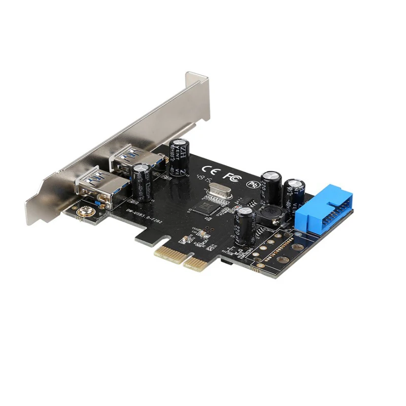 DIEWU External Dual Port USB 3.0 Expansion card with 20 Pin Connector Add On Card High quality