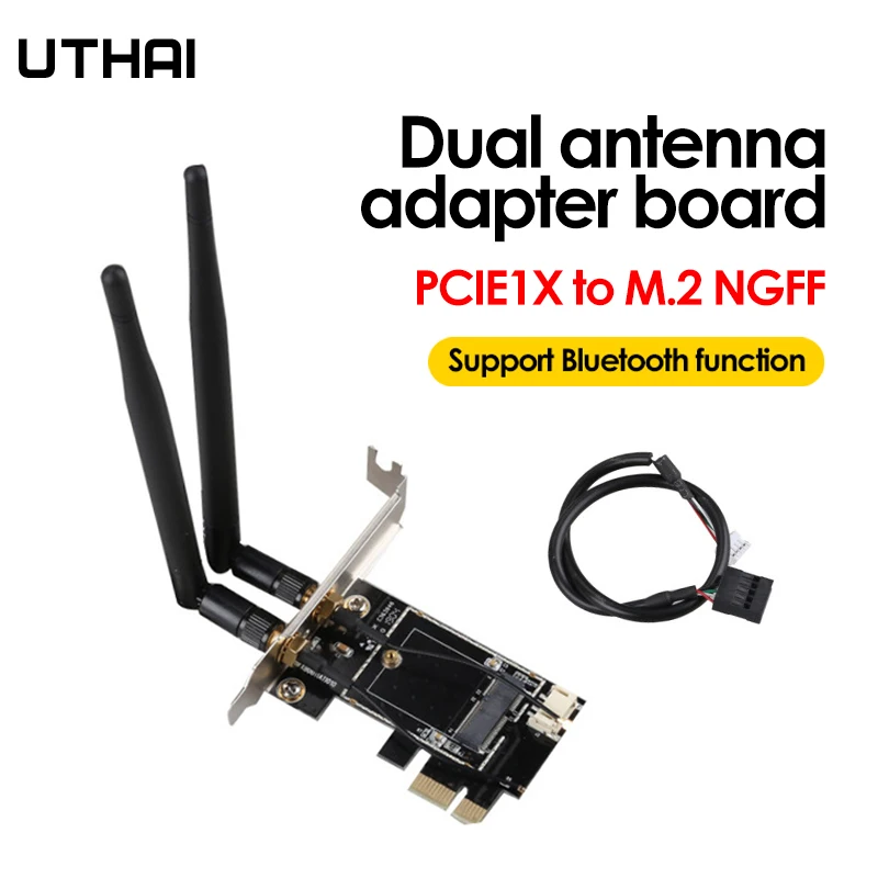 NVME Adapter PICE-1X to NGFF-Ekey Add On card PCIE Notebook Wireless Network Card Adapter Card Computer Component Expansion Card