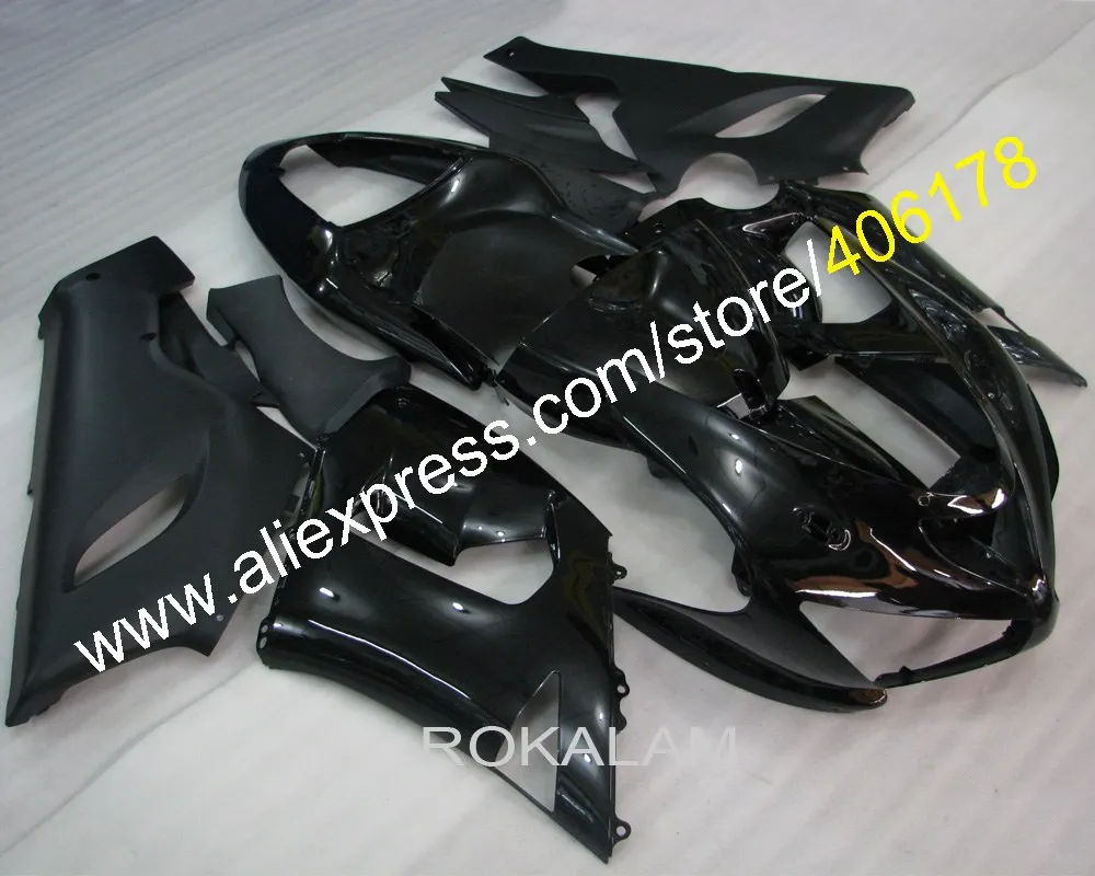 

Fairing kit For ZX-6R 05 06 ZX6R 2005 2006 Black Flame Sport Motorcycle Fairings (Injection molding)