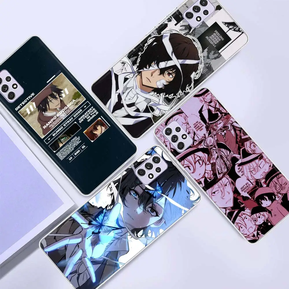 Japan Anime Bungou Stray Dogs Phone Case For Samsung Galaxy A14 A15 A13 A12 A54 A55 A53 A52 A34 A35 A33 A32 A24 A25 A23 A22 A04S