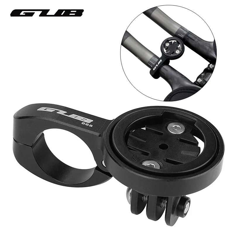 GUB 668 Bicycle TT Handlebar Computer Mount with 4 Adapters for Garmin Bryton Cateye GoPro Sports Camera 22.2mm