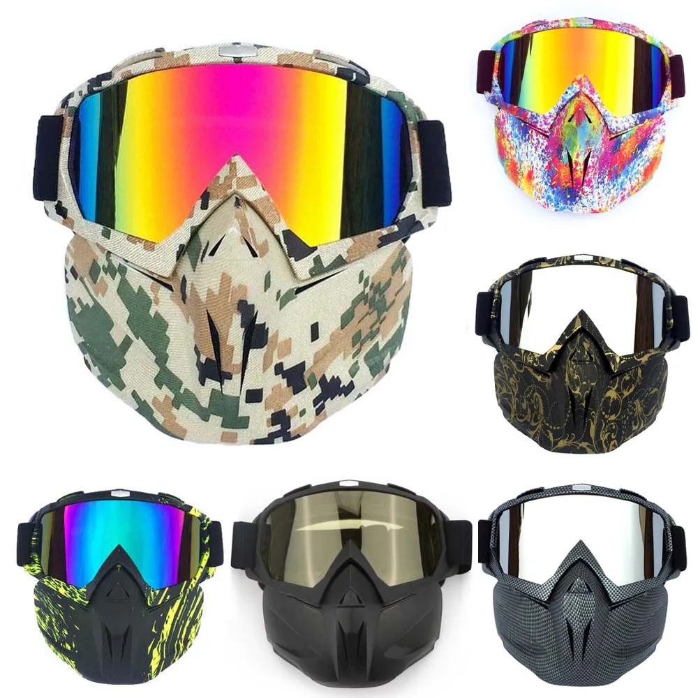 Motorcycle Face Mask Goggles Motocross Off-road ATV Dirt Bike Eyewear Glasses ultralight flexible anti-drop anti-twist