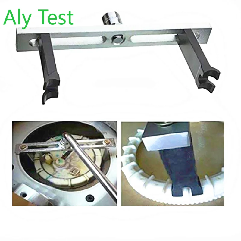 Klucz do zdejmowania pokrywy zbiornika pompy paliwa, regulowany od 3/8 cala do 1/2 cala, z pierścieniem blokującym.