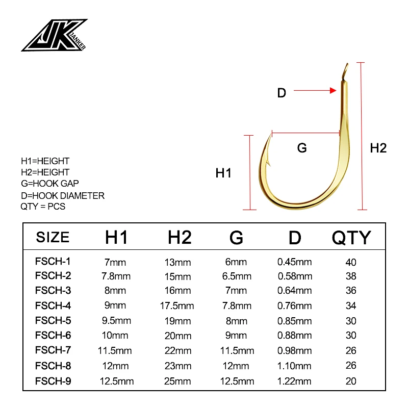 JK Extra Sharp Fish Hooks Golden Flat Chinu Hooks Small Bait Fishing Hooks Japan Iseama Fishing Items Fishhooks Accessories