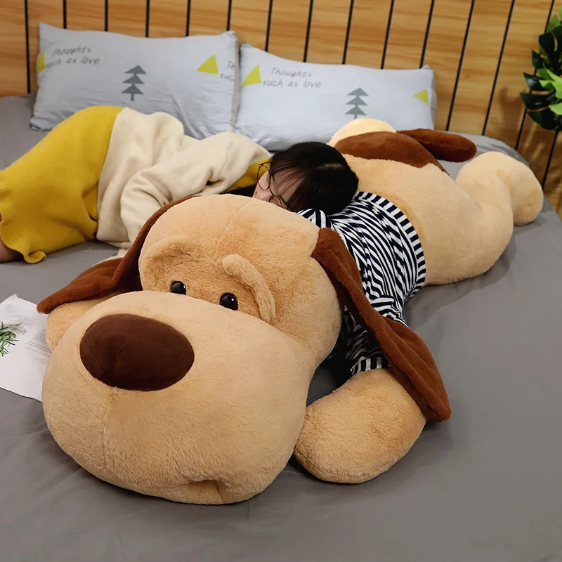 Juguete gigante de peluche para perro, almohada suave de 70/CM 90/130, ideal para regalo de cumpleaños, 1 unidad