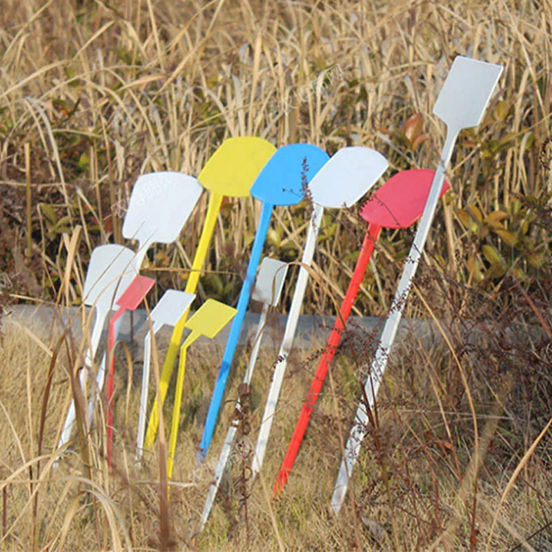 Hight Marcadores Planta Plástica, T-Type Upset Tags, Nursery Sinais Etiquetas, Inclinado Plane Marker, ornamento do jardim, 30cm, 50pcs