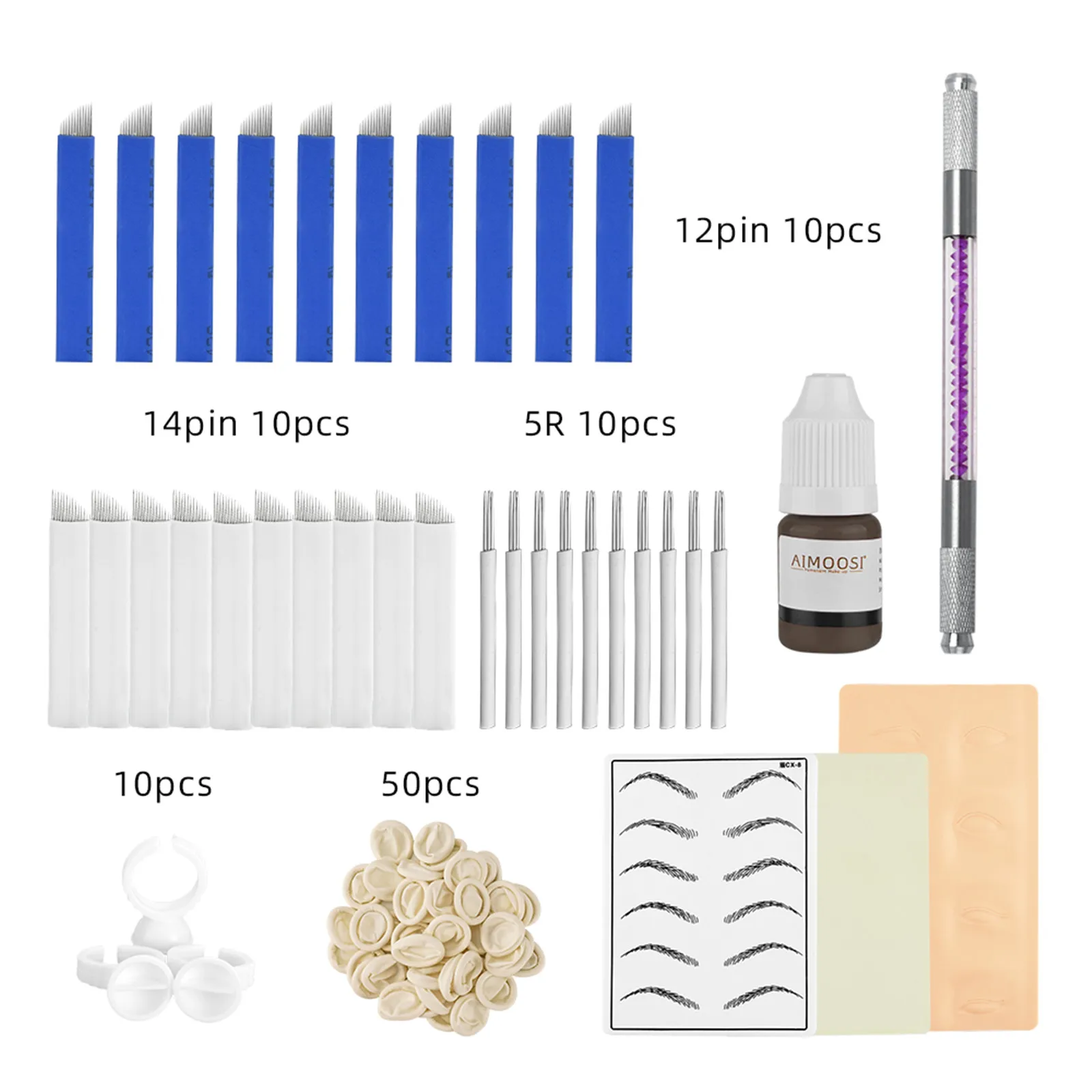 

Permanent Makeup Kit Eyebrow Permanent Makeup Tattoo Manual Pen Set With Tattoo Pen Ink Profesional Microblading Kits Supplies