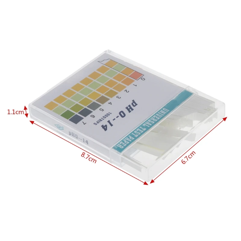 100 strisce 0-14 PH indicatore acido alcalino carta acqua Saliva tornasole Kit di test