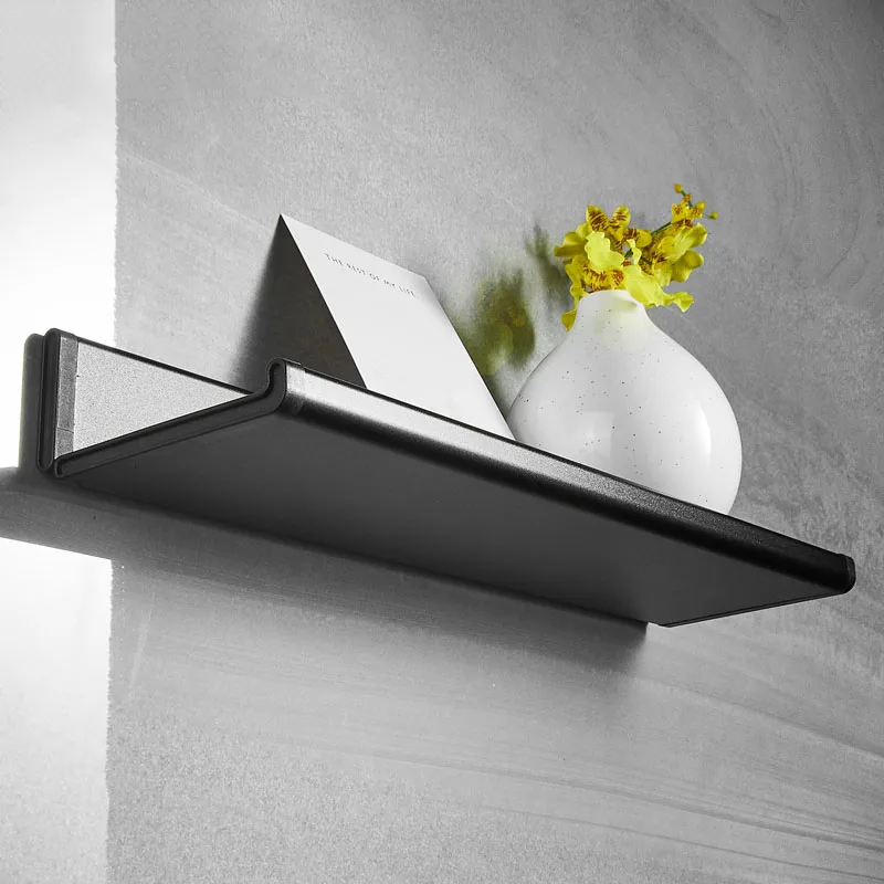 

Black Space Aluminum Bathroom Rack Paper Towel Rack Foldable Shelves Shower Storage Rack Wall Mounted Bathroom Shelf