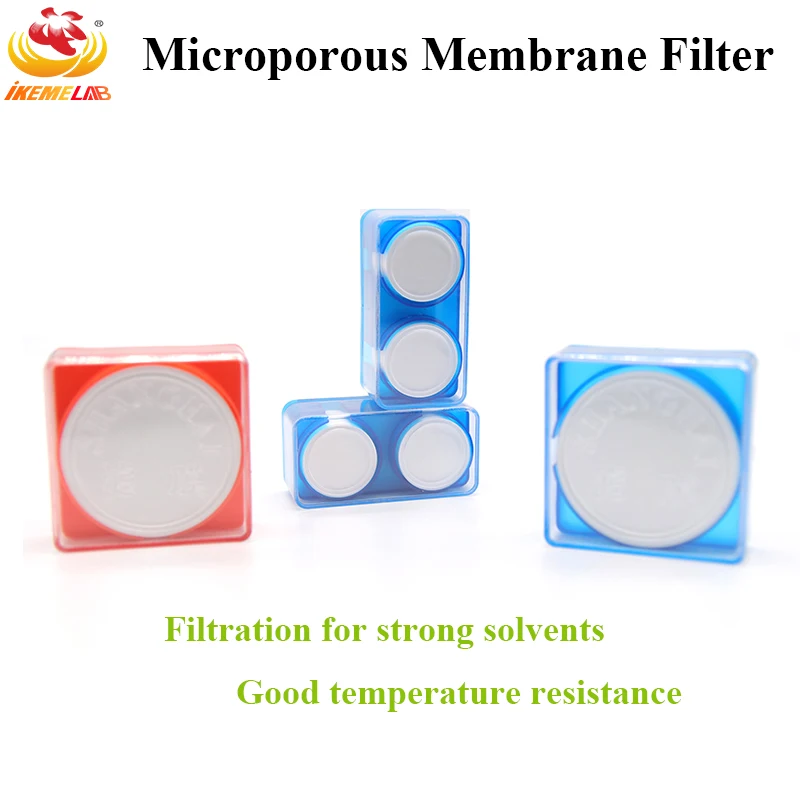 50pcs/lot PTFE Lab Microporous Membrane Filter 13/25/50mm Hydrophilic and Hydrophobic Filter Membrane Micron 0.22/0.45