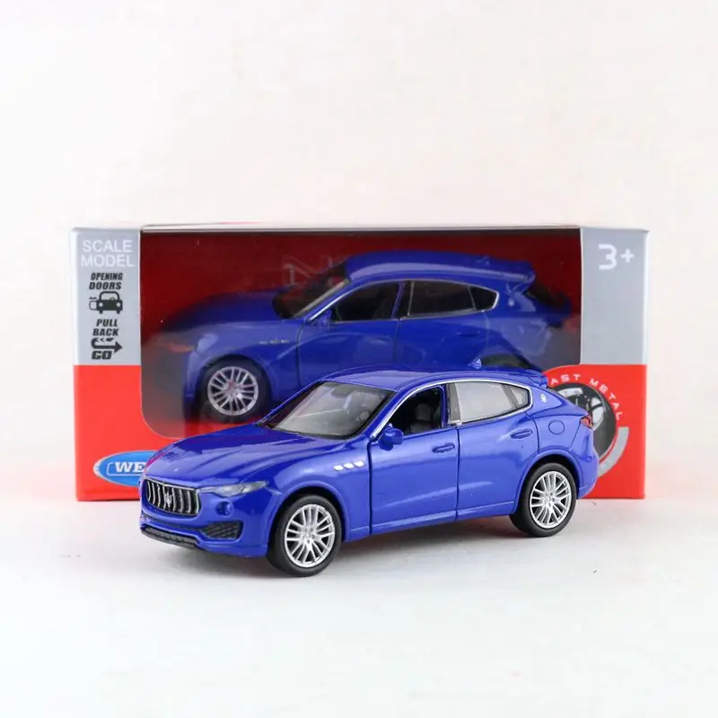 Welly 1:36 Scale Maserati Levante SUV Super Sport Toy Car Diecast Model Pull Back Educational Collection Gift For Children