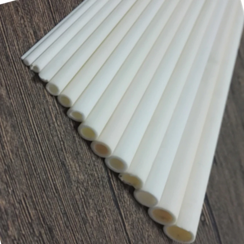 Nhiệt Độ Cao 99.5% Nhôm Al2O3 Gốm Ống 0.6x1x100mm-18X25X100Mm Cặp Nhiệt Điện Gốm Bảo Vệ Ống Rỗng thanh Lăn