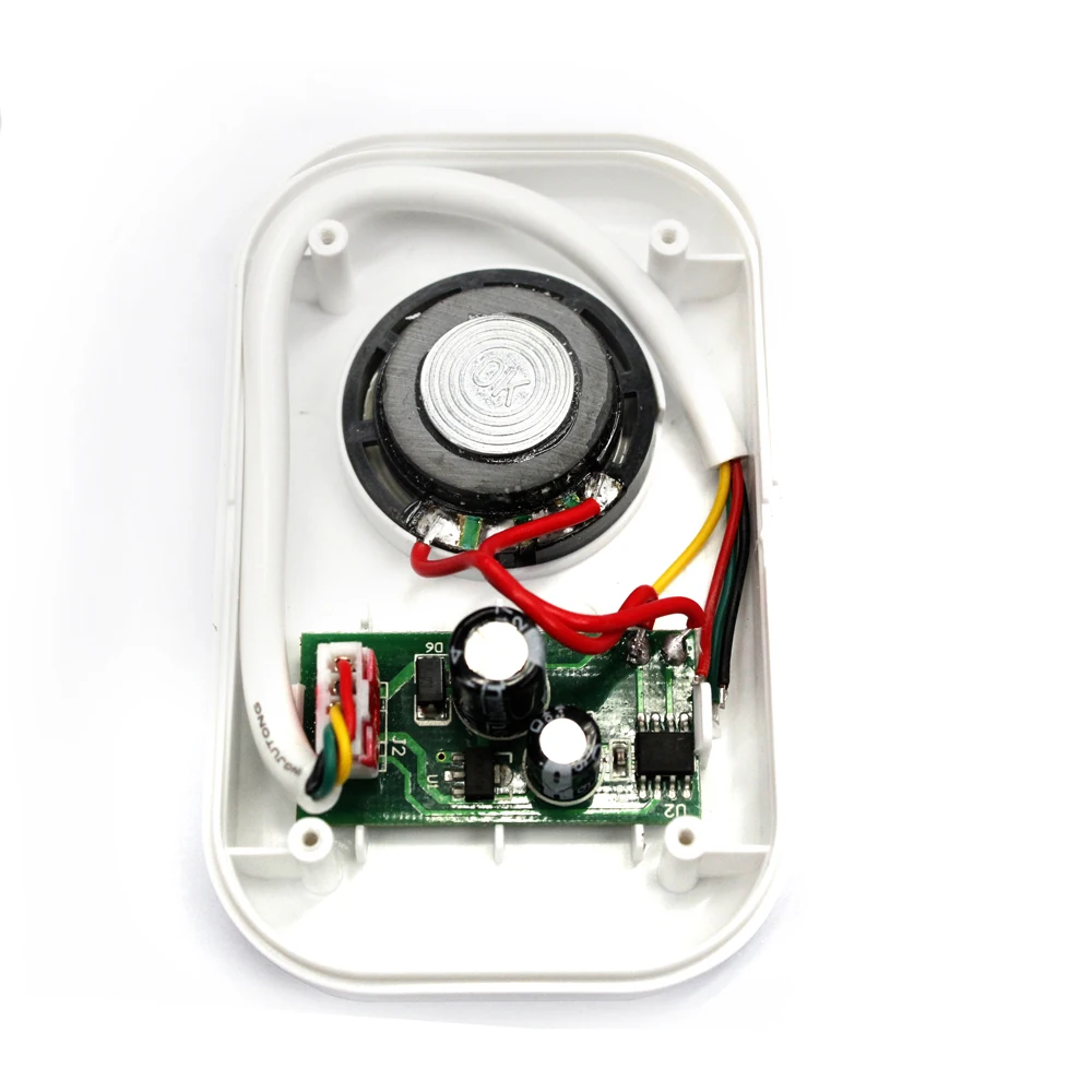 Imagem -03 - Campainha com Fio para Segurança Door Bell Acesso Control Switch com Fio Vocal Bem-vindo Door Bell Dc12v