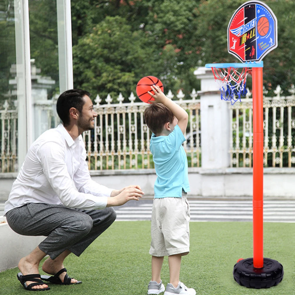 Basketball Stands Toys Set Boy Basketball Hoop Board Height Adjustable Kids Children's Convenient Outdoor Sports Exercise Toys