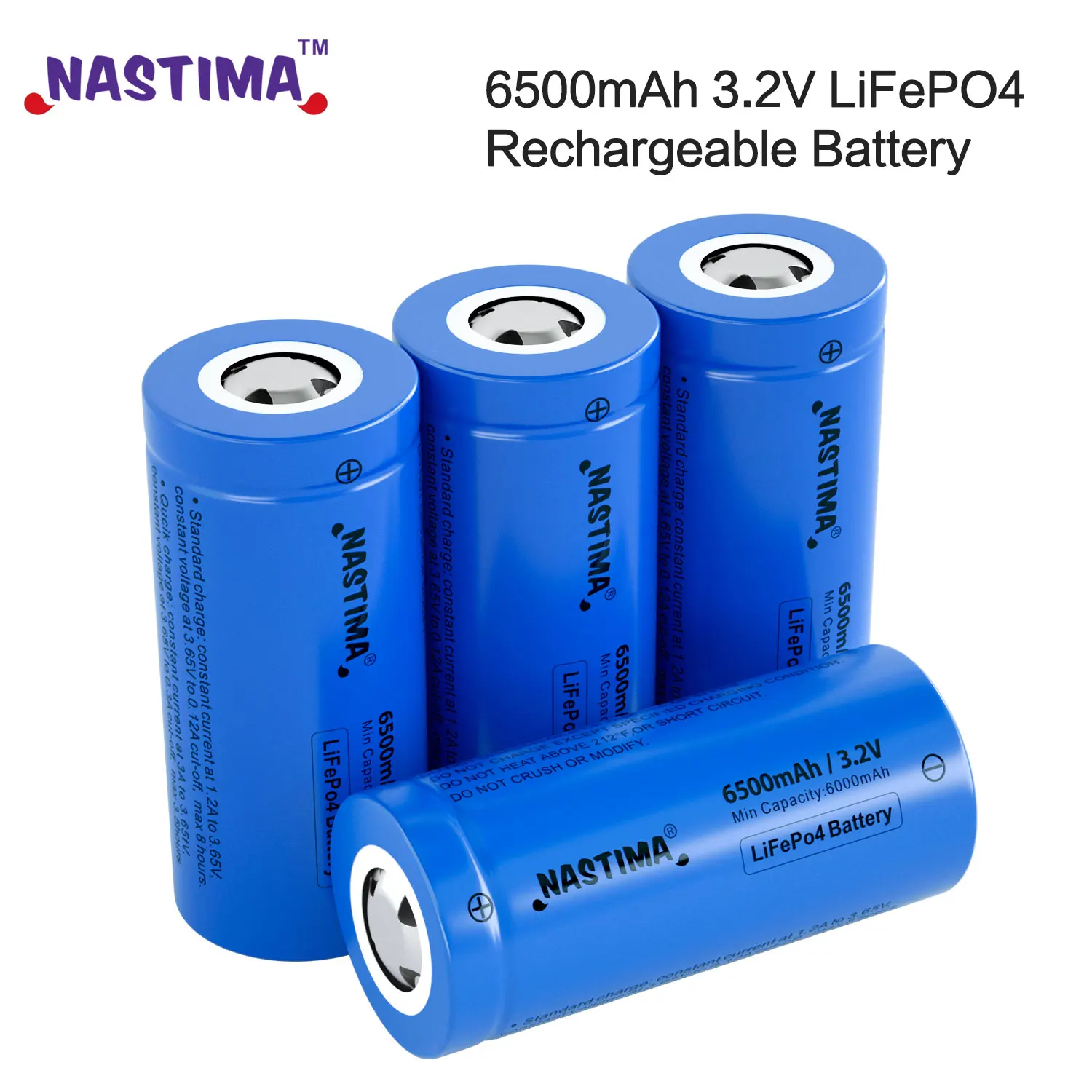 Akumulator Nastima Lifepo4 32700 3,2 V 6500 mAh z płaską górną część do latarki zapasowej Akumulatory samochodowe