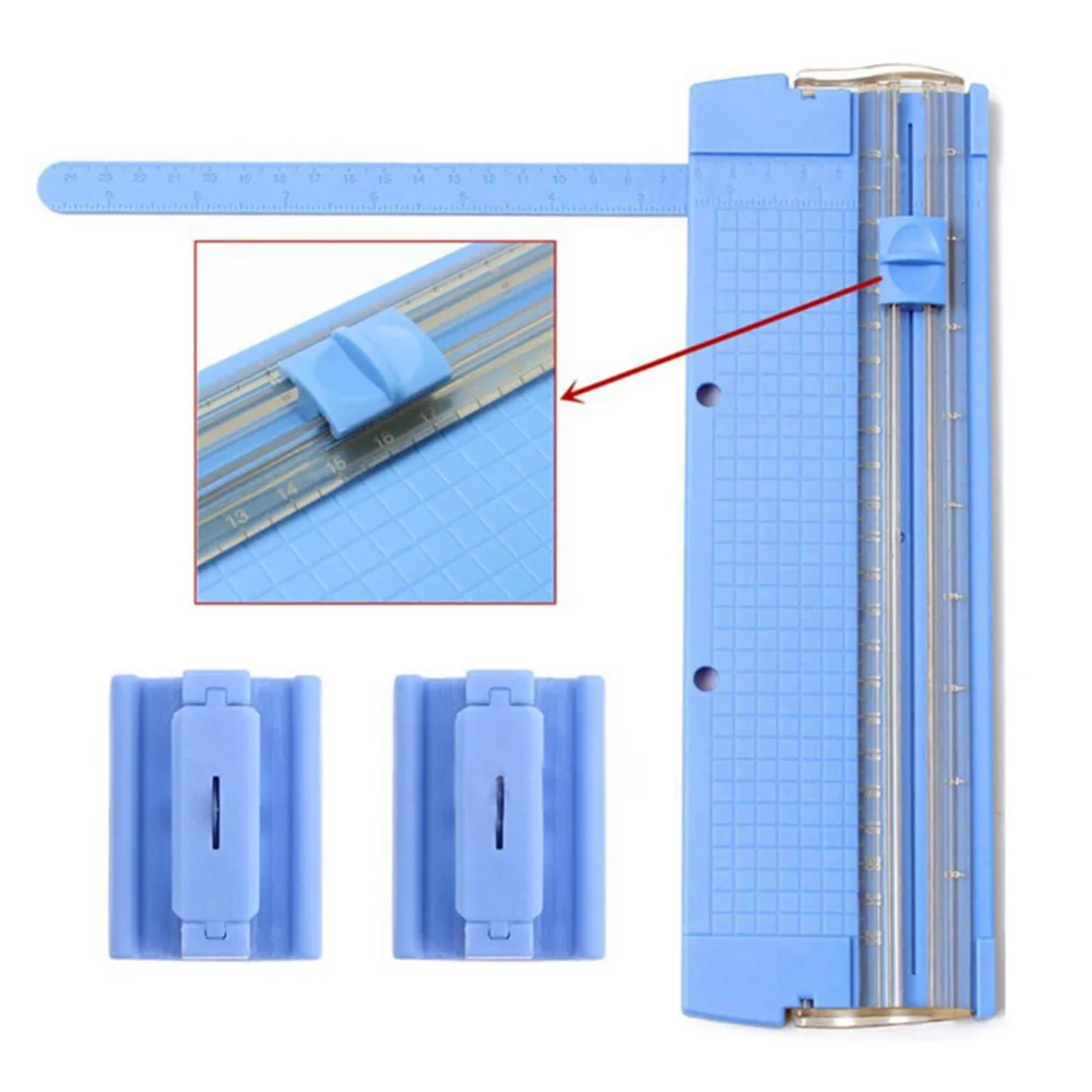 1PC แบบพกพาขนาดเล็ก A4 Precision รูปถ่ายการ์ด Art Trimmer เครื่องตัดแผ่นตัดใบมีด