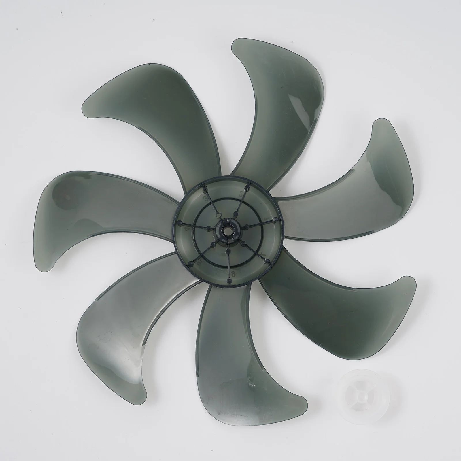 Plastic Silence Fan Blades Detachable 5/7 Leaves Fanner Blade with Nut Cover Kit Household 16 Inch Table Fanner Fan Accessories