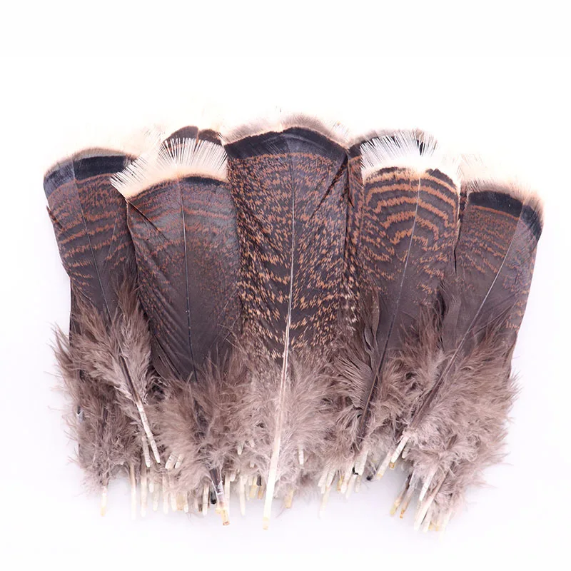 100pcs/lot Natural Turkey Feathers 25-30cm/10-12inch Pheasant Eagle Bird Feathers for Crafts Jewelry Making Carnival Plumes