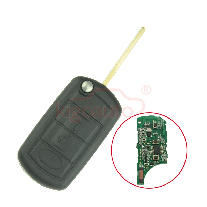 

Kigoauto Flip Key 3button 315Mhz HU92 Key Blade With ID46 Chip For Landrover LR3 For Range Rover