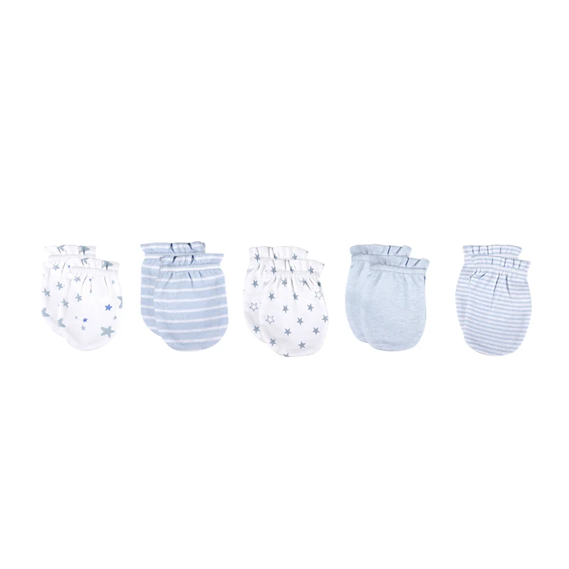 5Pairs yenidoğan bebek Anti-Scratching eldiven pamuk Scratch eldivenler pamuk bebek eldiven yenidoğan koruma yüz