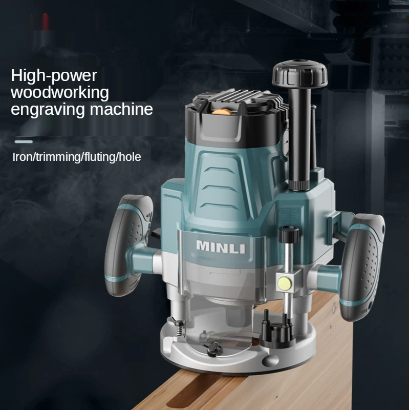 

220V Engraving Woodworking Slotting Machine Multi-Function Trimming Machine Big Gong Keyhole Tenoning Tool