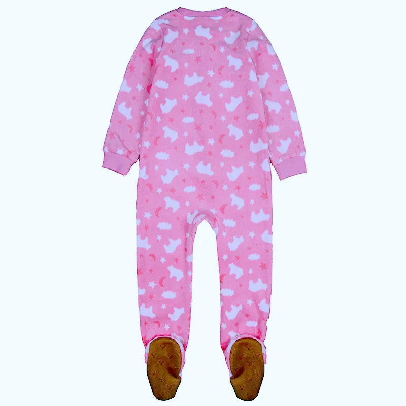 One-Piece Pajamas for Children Aged 3-10, Pajamas for Boys and Girls, Fleece One-Piece Suits, Soft and Warm