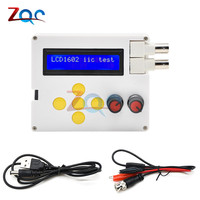 YM-100 DDS Function Signal Generator Square Wave Adjustable 1Hz-500KHz with BNC Wire USB Cable DC 4 -10V 1602LCD