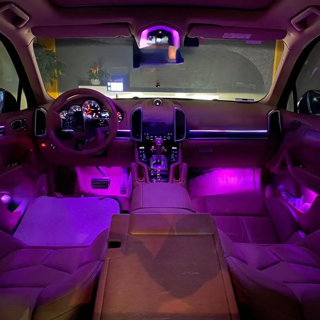 Car lighting system interior atmosphere light car interior environment LED light suitable