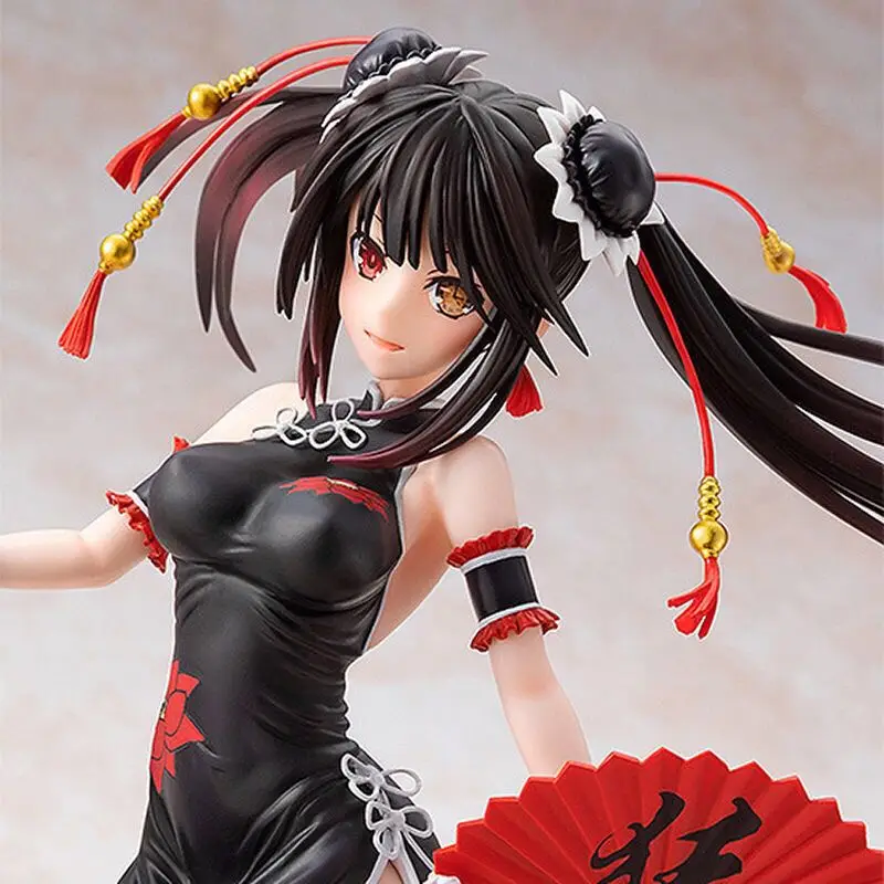 Anime DATE A LIVE Tokisaki Kurumi Action Figure Lovely Cheongsam Tokisaki Kurumi Figure Sexy Girls PVC Model Doll Chlidrens Gift