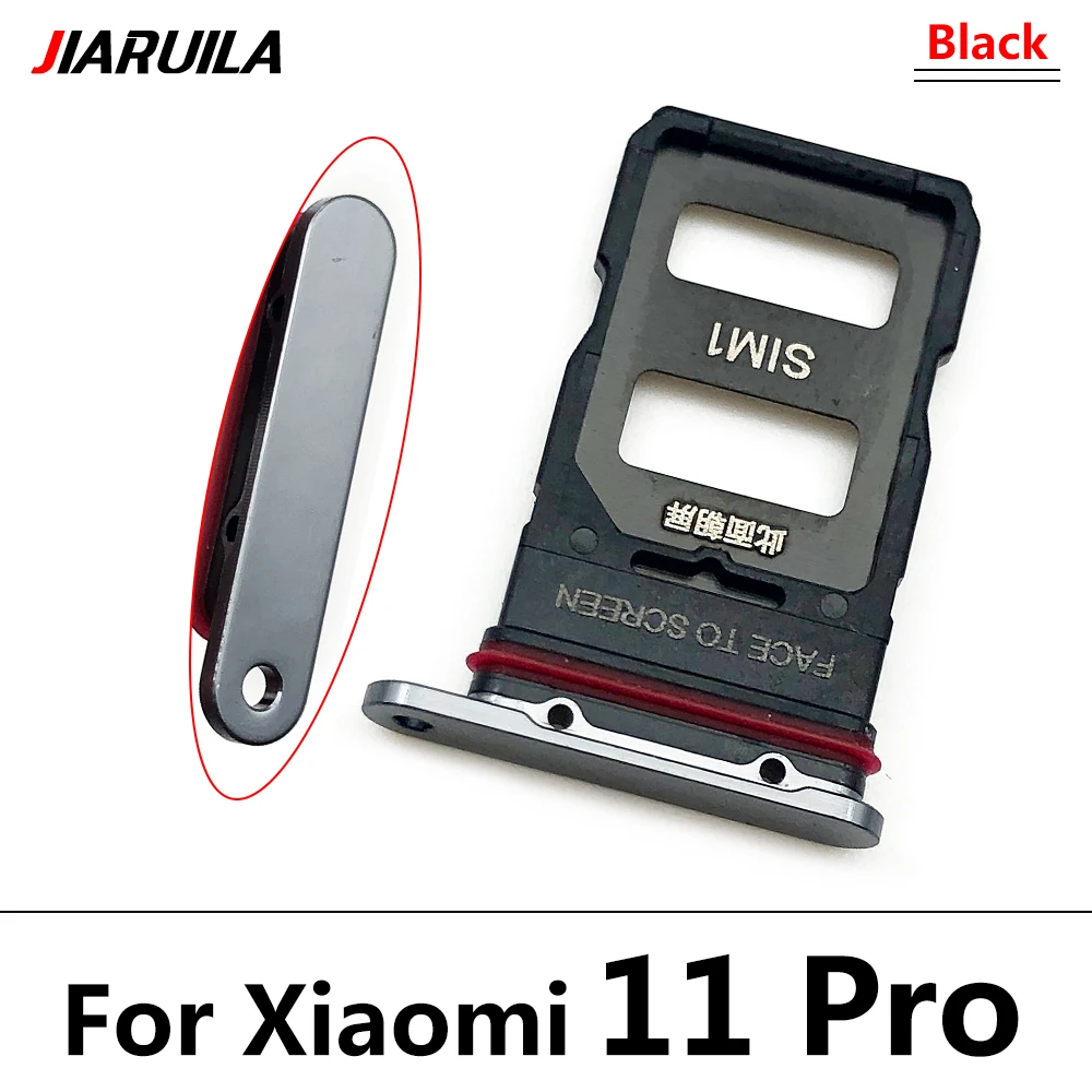 30Pcs， For Xiaomi Mi 11T Mi 11 Lite Ultra Mi11 Pro Nano SIM Card Holder Tray Chip drawer Slot Holder Adapter Socket +Pin