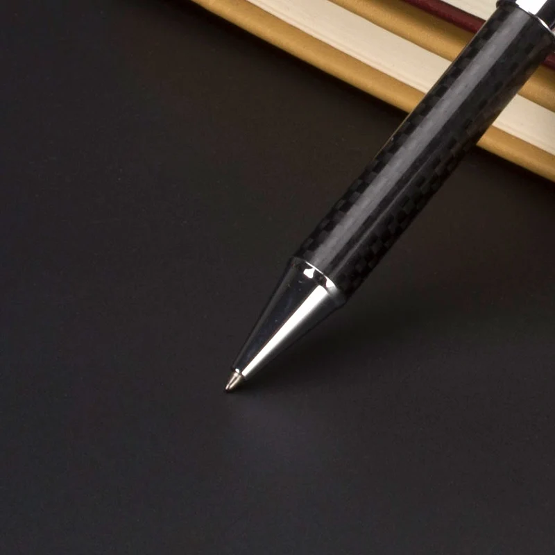 MONTE MOUNT Ballpoint Pen White Silver and black fiber Clip Metal Stainless Steel Pens Brand Pen