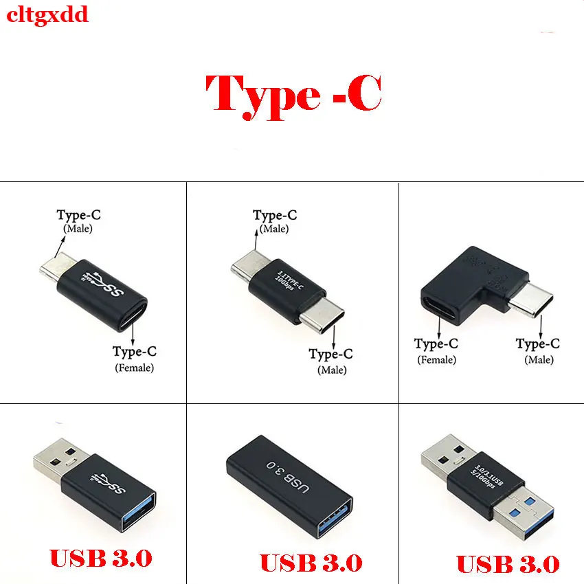 

1PCS USB 3.1 Type C female to USB A female B male to female adapter OTG Type C to USB 3.0 male to female converter connector