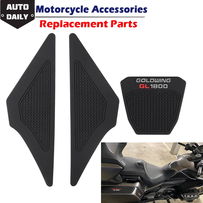 

Motorcycles Fuel Tank Pad Sticker Logo Decals Non Slip Mat Fit For Honda Goldwing GL 1800 GL1800 Knee Grip Traction Accessories