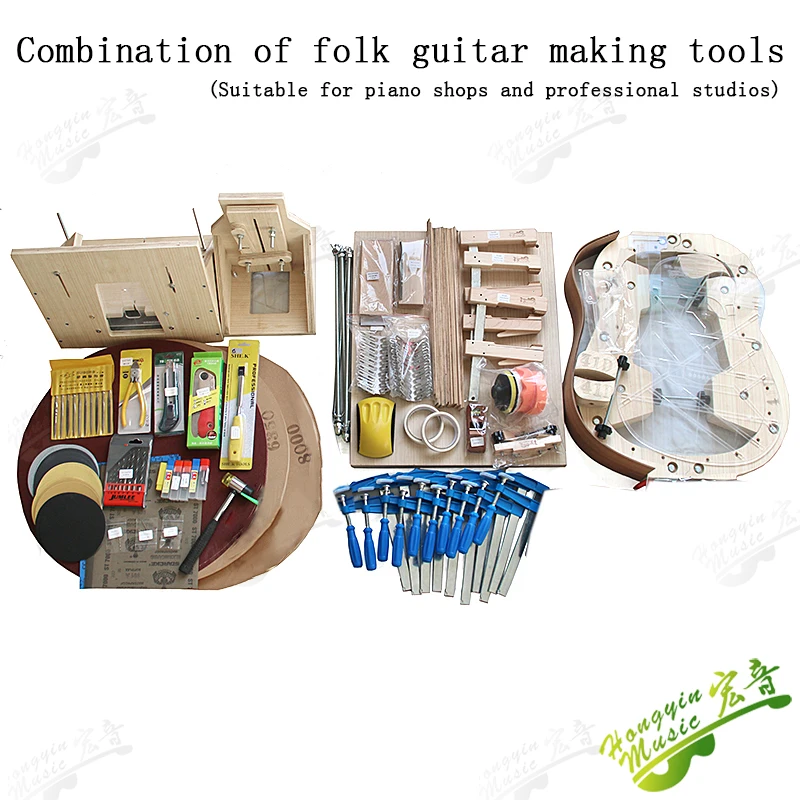 A full set of folk guitar making kit is available exclusively for folk guitar making guitar accessories