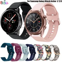 20mm 22mm Silicone Strap For Samsung Galaxy Watch Active 2 40mm 44mm / 3 41mm 45mm  / For Huawei GT 2 46 42mm Band Bracelet Belt