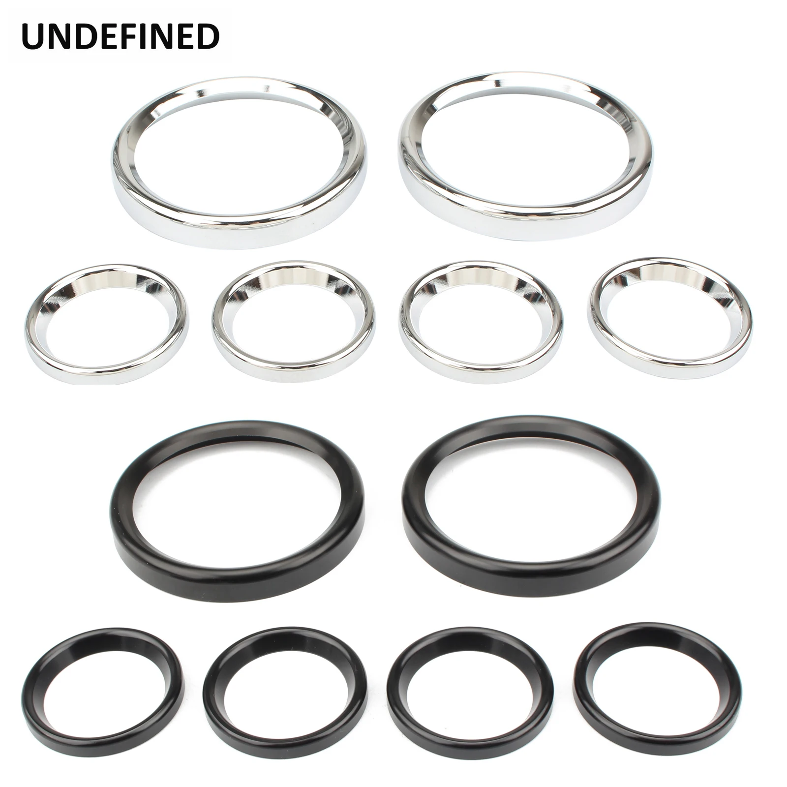 Motorcycle Speedometer Trim Ring Instrument CNC Cover Burst Gauge Bezel Kit For Harley Touring Electra Street Tour Glide 96-2013