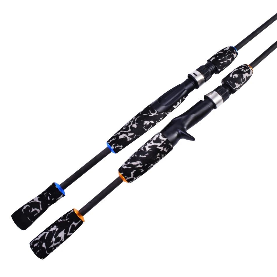 Kit de mango camuflaje negro ajustable para caña spinning y casting