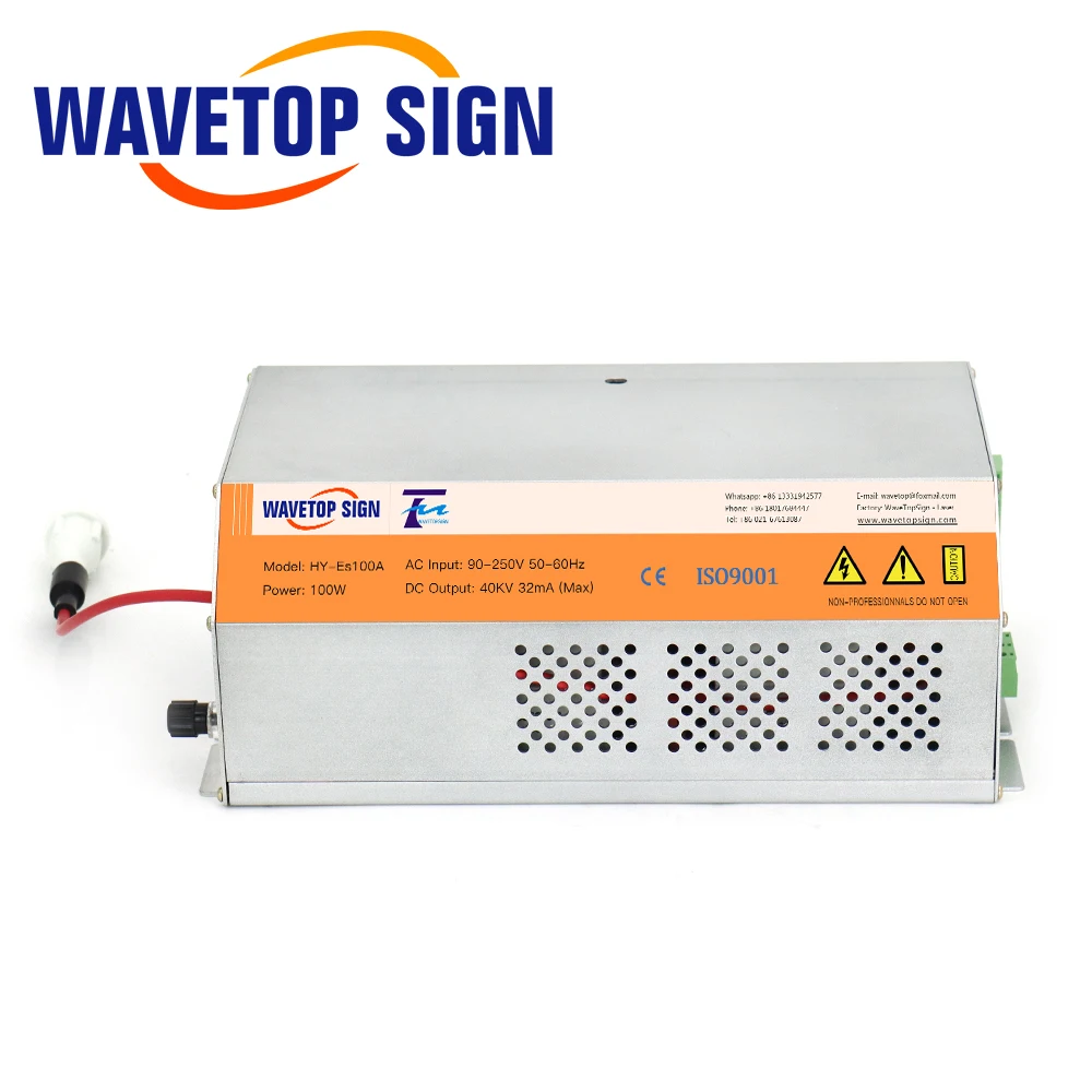 WaveTopSign 100W HY-Es100A CO2 Laser Nguồn Điện Cung Cấp Cho CO2 Khắc Laser Cắt Es Series