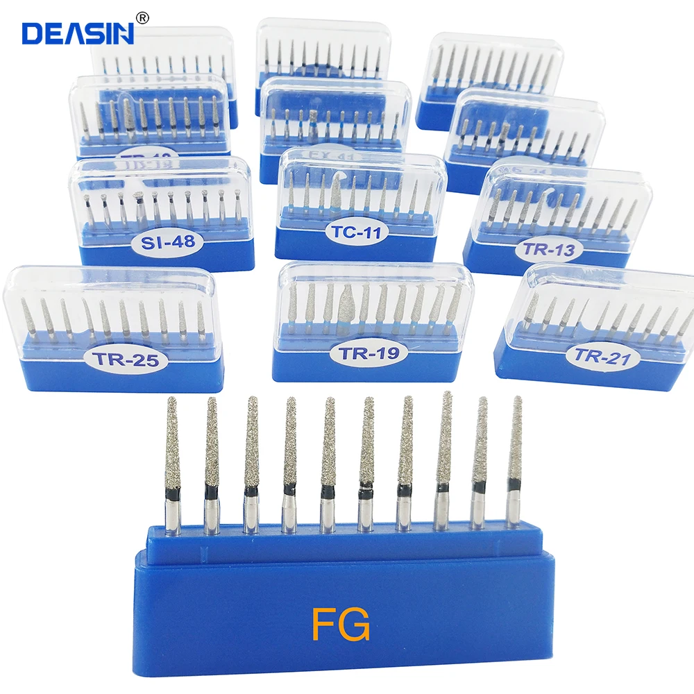 

Free shipping 100pcs Dental Diamond Burs for High Speed Handpiece Medium FG 1.6M Brand New