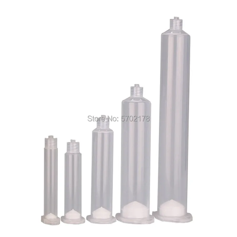 20pcs Industrial Syringe Anti-corrosion Dispensing Syringe Transparent Small Capacity  US type Syringe